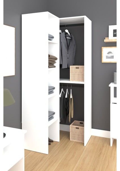 Lina Açık Giyinme Köşe Dolap, Açık Gardırop, Giyinme Odası Dolabı fiyatları