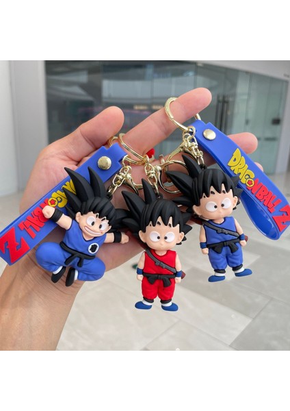 Karikatür Anime Dragon Topu Anahtarlık Sun Wukong Bebek Çanta Kolye Araba Anahtarlık Küçük Hediye (Yurt Dışından) modelleri