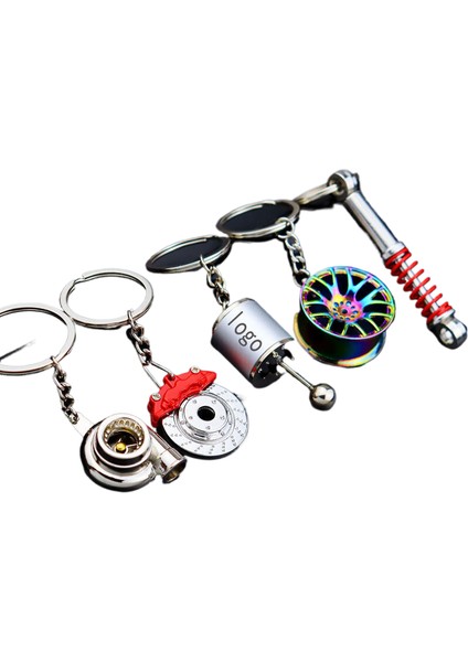Yaratıcı Metal Anahtarlık Türbin Dişli Hub Fren Diski Amortisör Kumpas Araba Anahtarlık Asılı Parçalar (Yurt Dışından) fiyatları