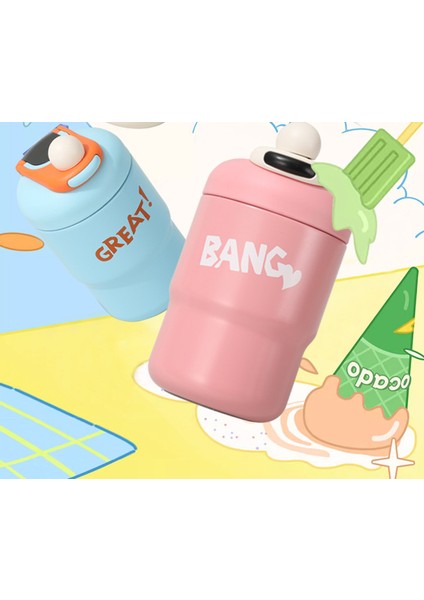 Kahve Fincanı Doğrudan Içme Basit Moda Su Fincanı Saplı Taşınabilir Mini Termos Fincan (Yurt Dışından)