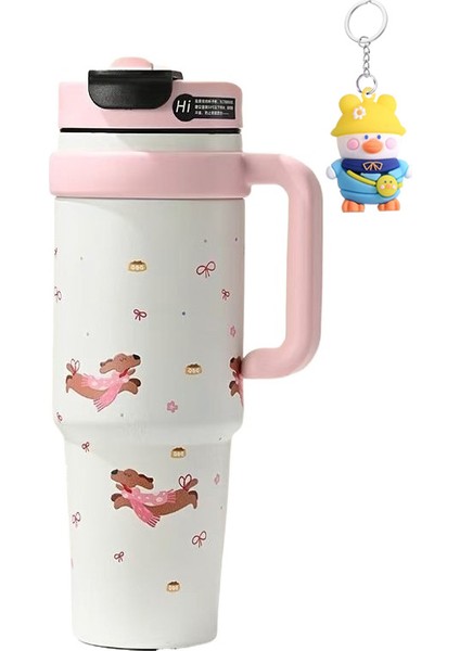 Big Mac Termos Bardağı Kızlar Büyük Kapasiteli Buz Bardağı Su Bardağı Pipetli Bardağı (Yurt Dışından)