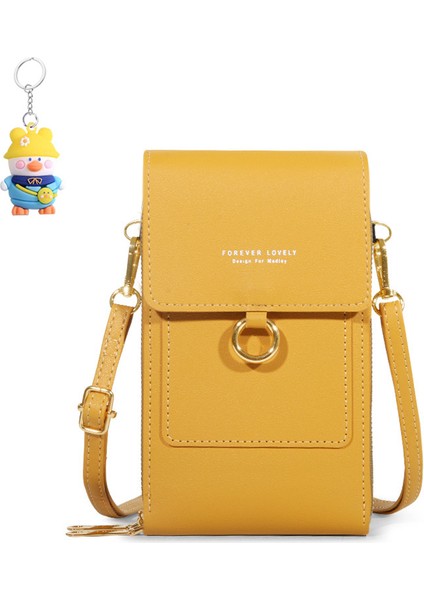 Dokunmatik Ekranlı Cep Telefonu Çantası Kadın Dikey Crossbody Çantası Cep Telefonu Çantası Çok Fonksiyonlu (Yurt Dışından)