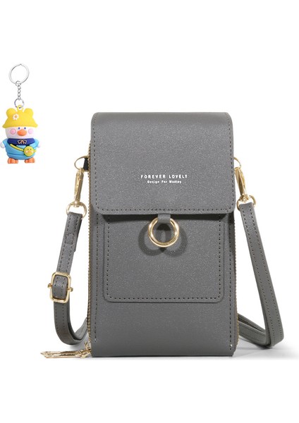 Dokunmatik Ekranlı Cep Telefonu Çantası Kadın Dikey Crossbody Çantası Cep Telefonu Çantası Çok Fonksiyonlu (Yurt Dışından)