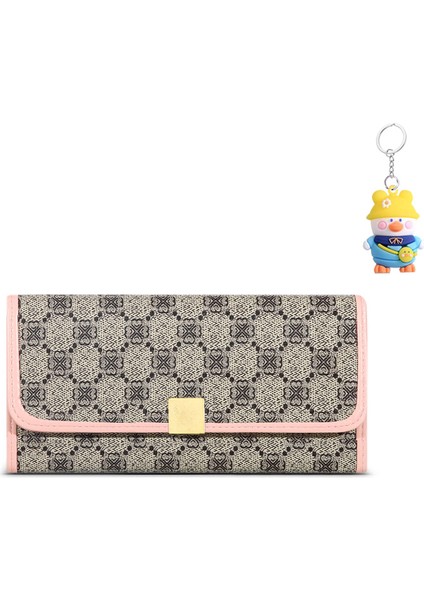 Bayan Clutch Cüzdan Kadın Uzun Fermuarlı Büyük Kapasiteli Cüzdan Cep Telefonu Çantası (Yurt Dışından)