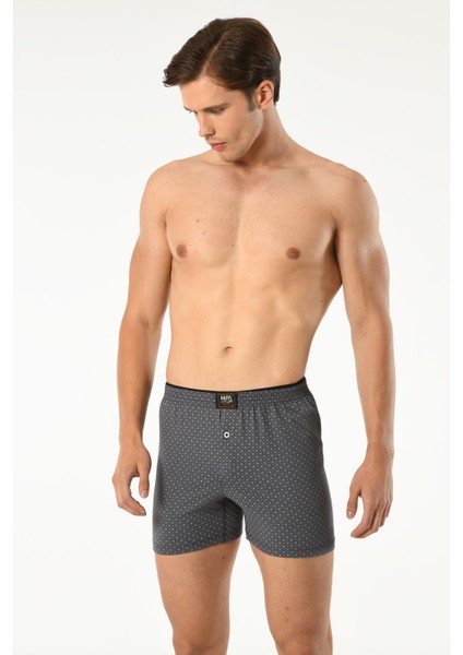 5'li Desenli Penye Erkek Havlu Bel Boxer