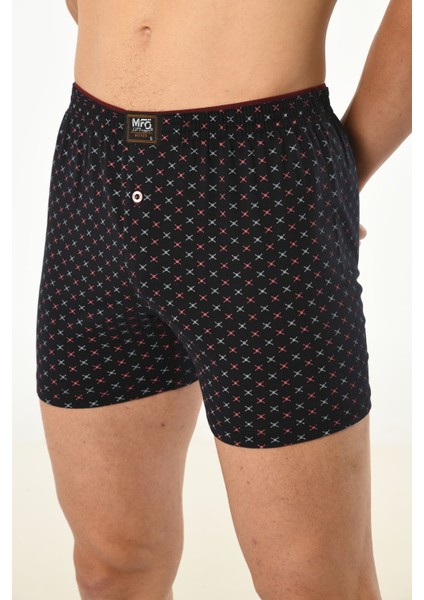 Desenli Penye Erkek Havlu Bel Boxer