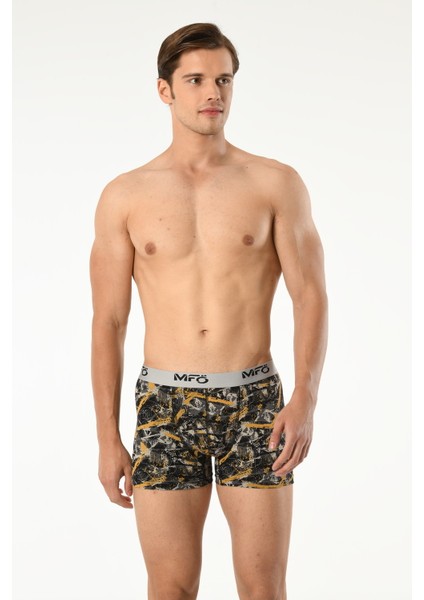 5'li Likralı Erkek Desenli Boxer