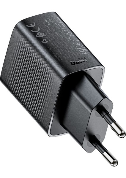 PD30W Güç Destekli GAN (1xUsb-C + 1xUsb-A) Hızlı Duvar Şarj Cihazı - A98