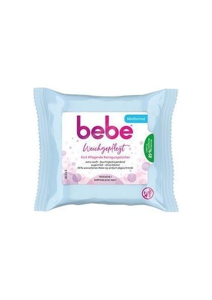 Zartpflege Yumuşatıcı 5in1 Yüz Temizleme Mendili Seyahat Boy 7li