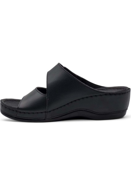 Anyar Anatomik Taban Jel Destekli Dört Mevsim Kadın Terlik Siyah fiyatları