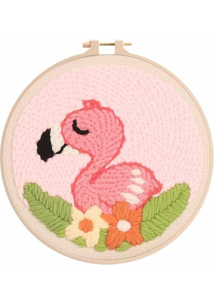 Kasnaklı Goblen Punch (Panç) Işleme Seti 20 cm Ördek Deseni