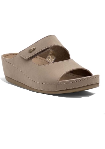 Anyar Anatomik Taban Jel Destekli Dört Mevsim Kadın Terlik Vizon modelleri