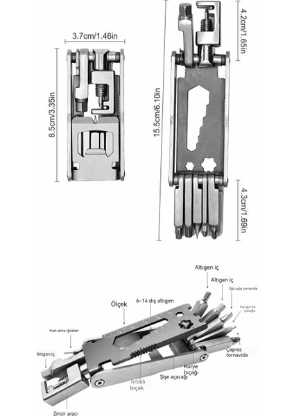 Açık Çok Fonksiyonlu Taşınabilir Alet Pense Tornavida Seti (Yurt Dışından) fiyatları