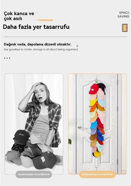Ev Kapı Duvar Monteli Depolama Şapka Askısı (Yurt Dışından) modelleri