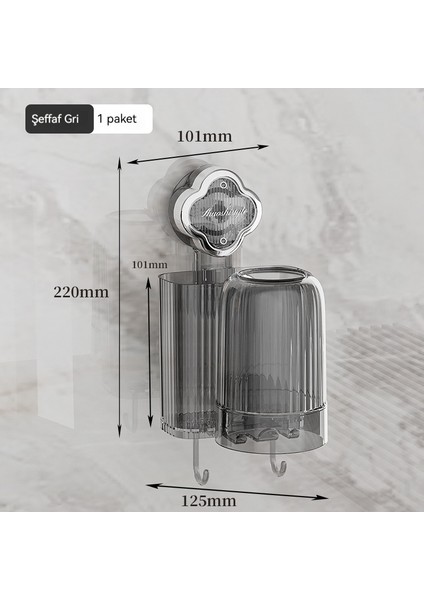 Banyo Depolama Duvarı Vantuz Zımbasız Diş Fırçası Rafı (Yurt Dışından) indirimleri