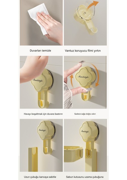 Banyoda Çift Vantuz Duvara Monte Deliksiz Difonlu Sabun Kutusu (Yurt Dışından) fırsatları