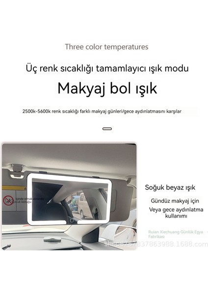 Araba Güneşlik LED Işık Ikmal Araba Makyaj Aynası (Yurt Dışından) fiyatları