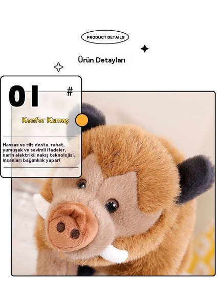 30 cm Çirkin Sevimli Simülasyon Domuz Bebek Peluş Oyuncak (Yurt Dışından)