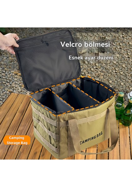 Açık 20L Çok Fonksiyonlu Yemek Çantası Saklı Kamp Çantası (Yurt Dışından) modelleri