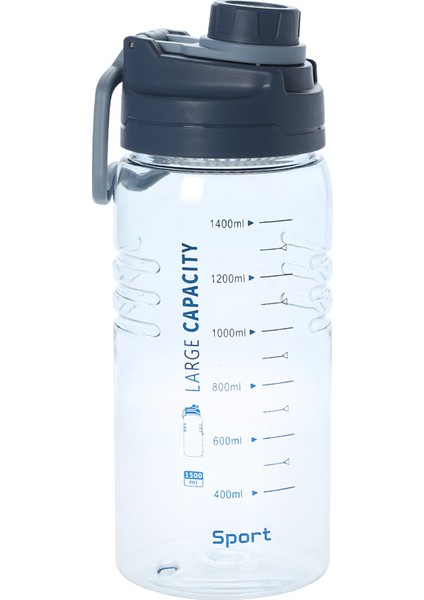 1500ML Yüksek Sıcaklığa Dayanıklı Şeffaf Spor Su Isıtıcısı El No Plastik Su Isıtıcısı (Yurt Dışından)