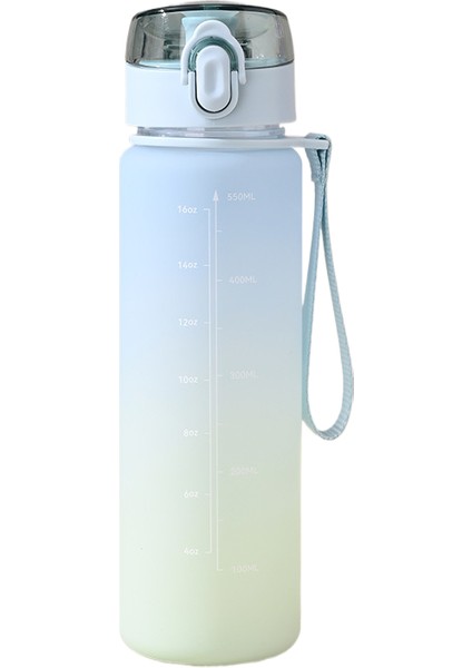 550ML Gradyan Taşınabilir Uzay Kupası Plastik Bardak (Yurt Dışından)