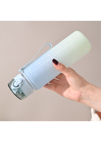 550ML Gradyan Taşınabilir Uzay Kupası Plastik Bardak (Yurt Dışından)