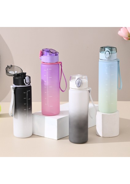 550ML Gradyan Taşınabilir Uzay Kupası Plastik Bardak (Yurt Dışından)