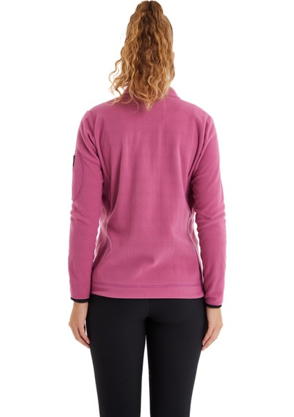 Kadın Fermuarlı Flash Thermal Polar Pembe Sweatshirt C0T8N6O15 fiyatları
