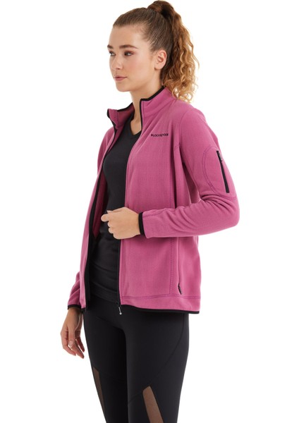Kadın Fermuarlı Flash Thermal Polar Pembe Sweatshirt C0T8N6O15 modelleri