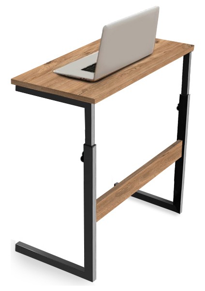 Yükseklik Ayarlı Laptop Sehpası Çalışma Masası Yemek Sehpası - Atlantik Çam