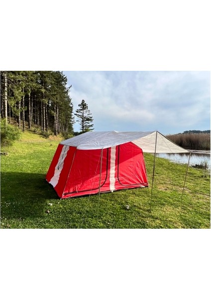 2 ODALI KAMP ÇADIRI (KIRMIZI RENK)