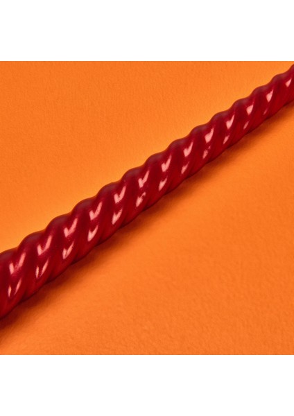 2'li Burgu Şamdan Mumu - Metalik Bordo – 25 cm modelleri