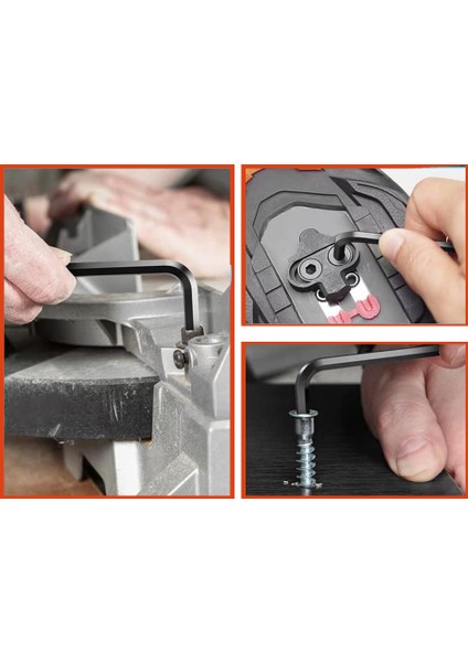 9parça Siyah Uzun Tork Alyan Anahtar Takımı -Tork Alyan Seti - 9 Pcs Black Cr-V Torx