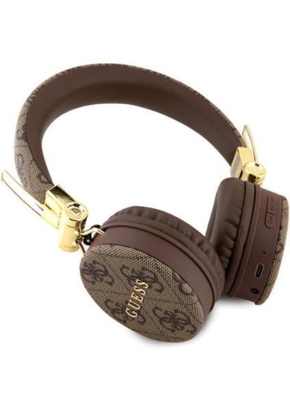 Kulak Üstü Bluetooth Kulaklık Guess Lisanslı Pu Deri Ayarlanabilir Tasarım Siyah GUBH704GENK