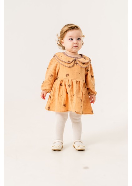 Kız Bebek Fiyonklu Elbise (Külotlu Çorap Hediyeli) fiyatları