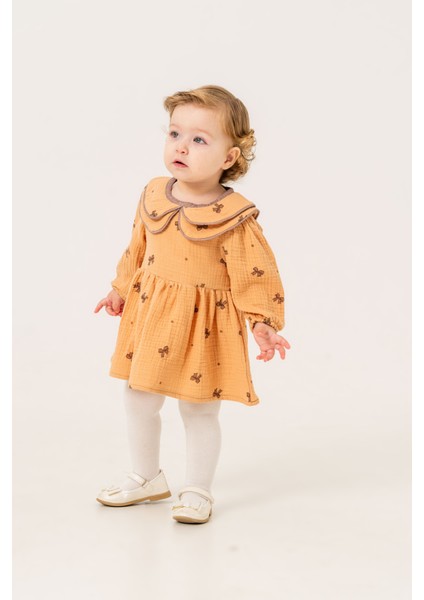 Kız Bebek Fiyonklu Elbise (Külotlu Çorap Hediyeli) modelleri