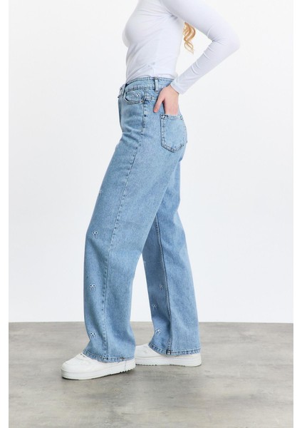 2228 Fiyonk Nakışlı Jean Buzkar modelleri