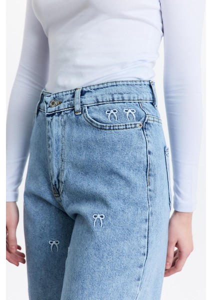 2228 Fiyonk Nakışlı Jean Buzkar fırsatları