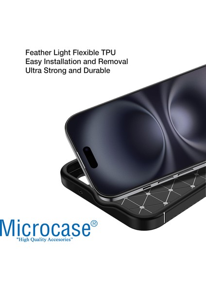 Apple iPhone 16 ile Uyumlu Leather Serisi Deri Efekt Silikon Kılıf - Siyah AL3337 modelleri