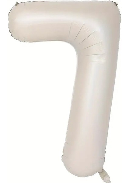 Krem Rengi 7 Rakam Folyo Balon 80 cm