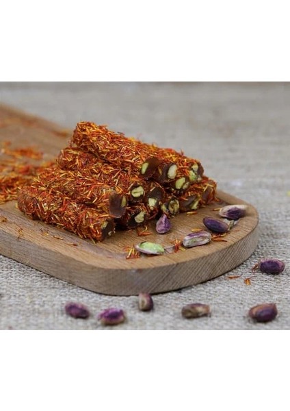 Stik Safran Kaplı Nar Aromalı Antep Fıstıklı Lokum