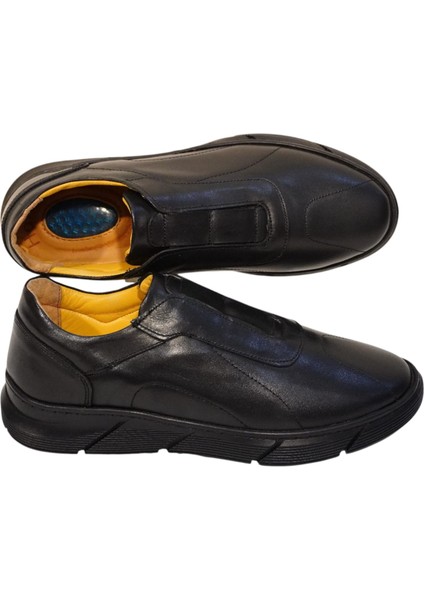 Iç Dış Deri Erkek Ayakkabı Poliüretan Taban Tabanlık Bağcıksız (HSA004 ) modelleri