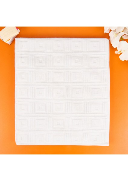 Soft Premium Kybele Banyo Havlusu - Beyaz -90X160 cm