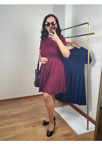Oysh Volanlı Modal Elbise