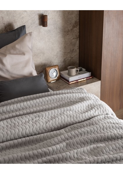 Ludos Tek Kişilik Wellsoft Polar Baskılı Emboss Battaniye - Gri fiyatları