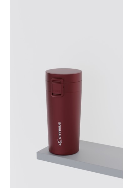Locksip 380 ml /13 Oz Çelik Termos - Bordo