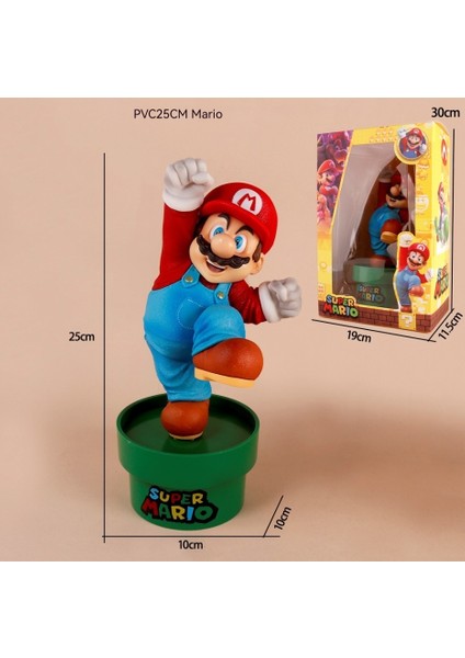 Süper Mario Figürü Mario Supermario Mario Oyun Serisi Anime Model Süsleri Parti Hediyeleri (Yurt Dışından)