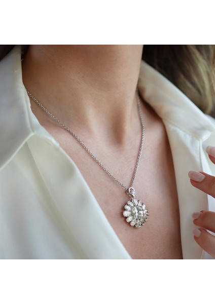 Okyanusun Kalbi Sky Diamond Gümüş Set fiyatları