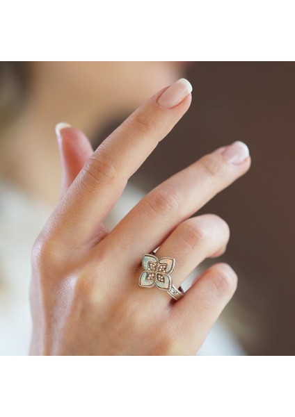 Alhambra Opal Taşlı Gümüş Yüzük