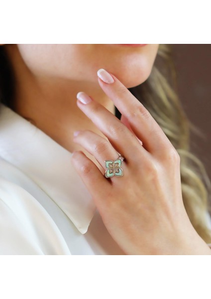 Alhambra Opal Taşlı Gümüş Yüzük fırsatları